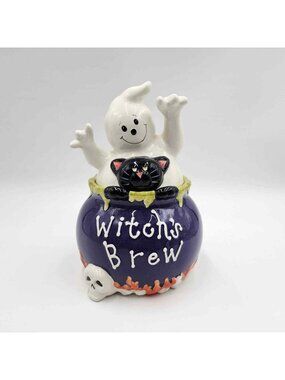 David's Cookies Halloween Witch's Brew Cookie Jar